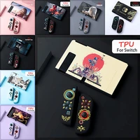 cartoon anime case for nintendo switch game console ns joy con controller shell kawaii soft tpu protective cover accessories