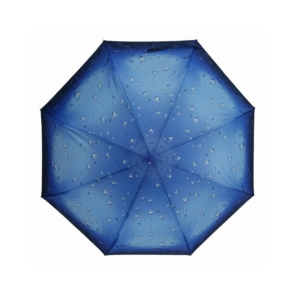 Женский зонт Raindrops RD-23825 Капли 3D автоматический 3 сложения фотопондж | Дом и сад