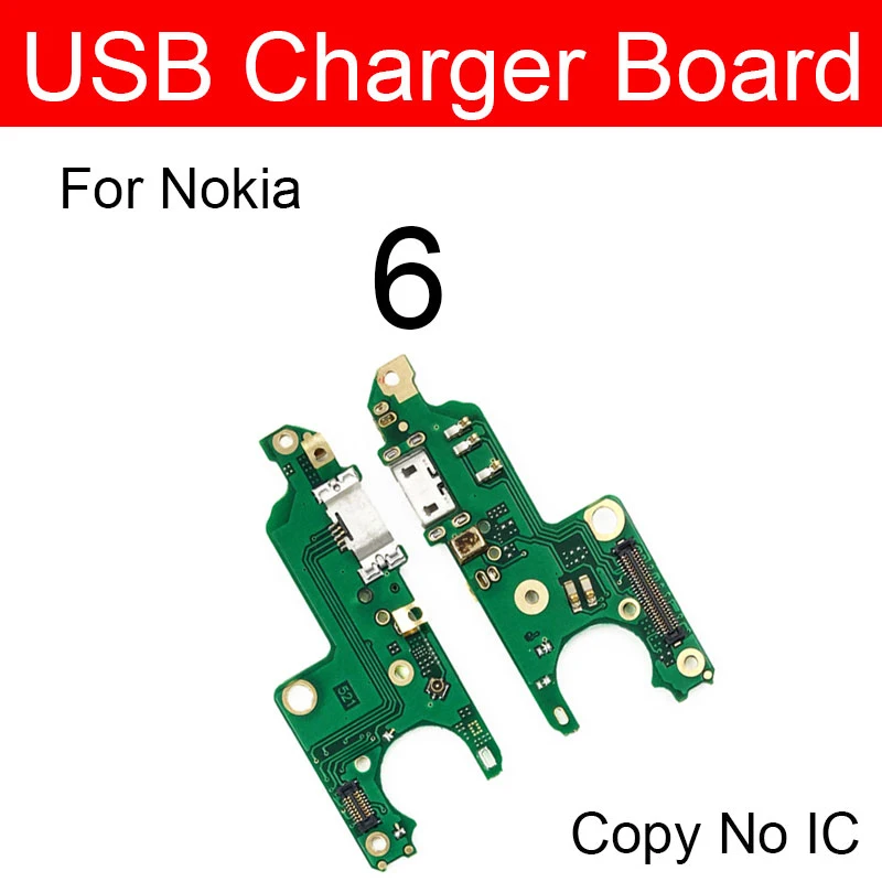 Плата зарядного устройства Usb для Nokia 6 TA-1000 TA-1003 TA-1025 TA-1039 usb-разъем зарядки и