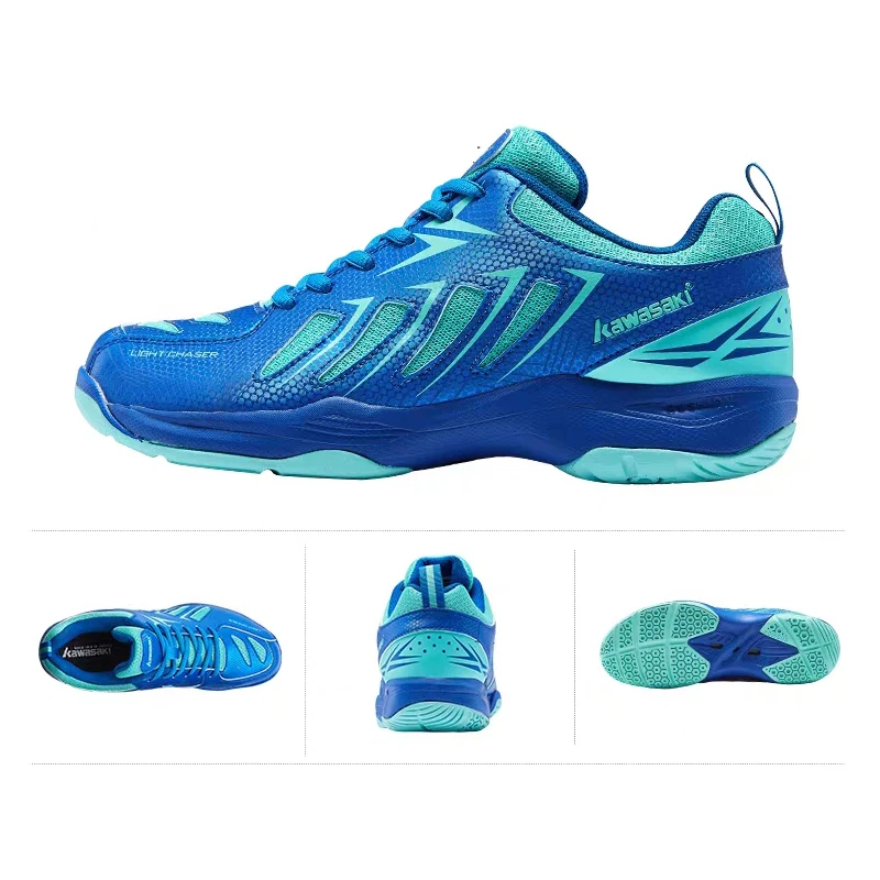

Kawasaki Badminton Shoes 2020 Breathable Anti-Slippery Sport Shoes for Men Women Sneakers K-165D with gifts