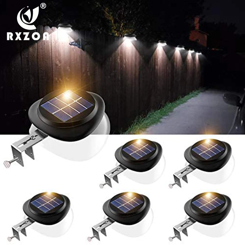 9 светодиодов солнечный светильник наружный забор настенный Водонепроницаемый