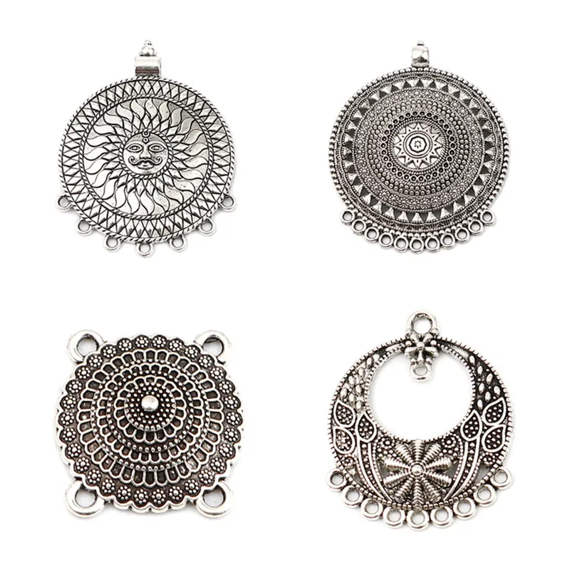 

В комплексе 8seasons богемского разъемы круглый античное серебро Цвет цветок солнце "сделай сам" для изготовления ювелирные подвески выводы 3-50 ...