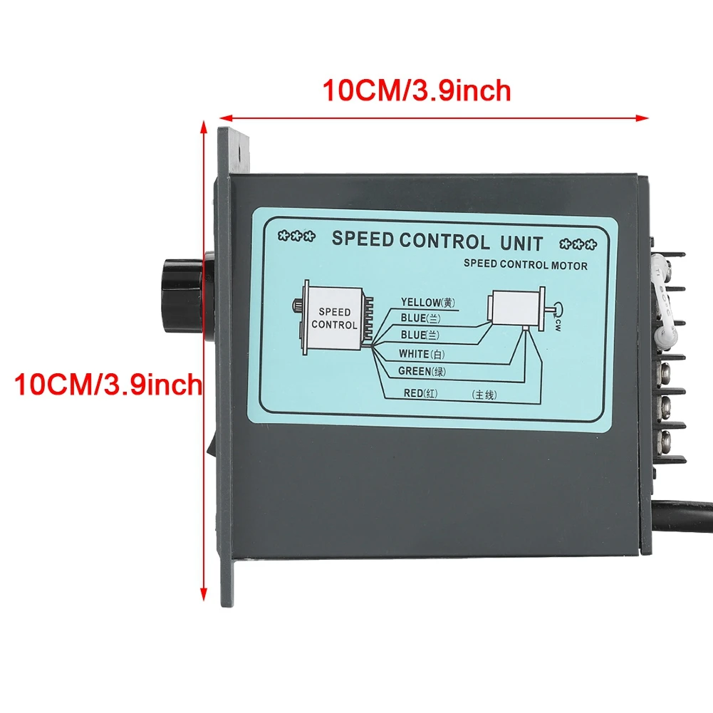 

AC Motor Speed Controller 220V 50Hz 400W Digital Adjustable Stepless Motors Control 0-1450RPM Speed Drive Device