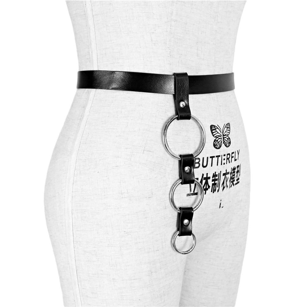 Необычные поясные ремни UYEE металлический ремень с зажимом в виде кольца