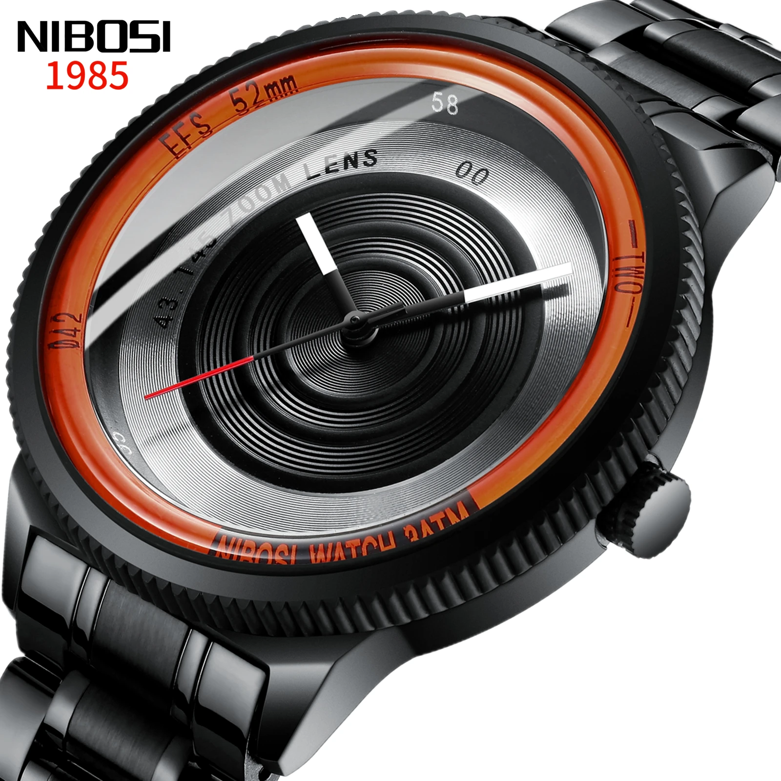 

Часы наручные мужские кварцевые, винтажные брендовые Роскошные водонепроницаемые повседневные, с камерой, под платье