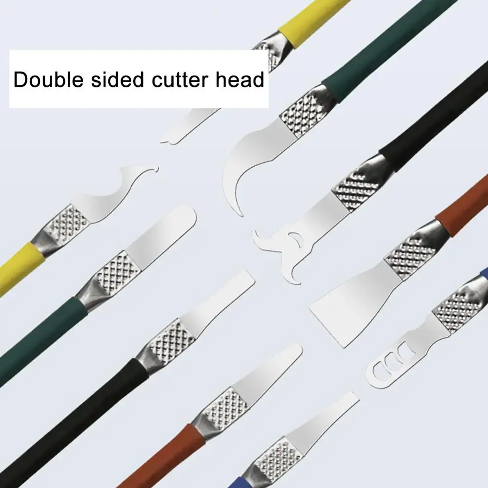 

5pcs Prying Opening Repair Tool kit For Mobile Phone Notebook Dual Heads Metal Spudger Hand Tools Sets Crowbar Disassembly Tools