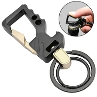 portable metal beer bottle opener pocket keychain man car key ring holder tool