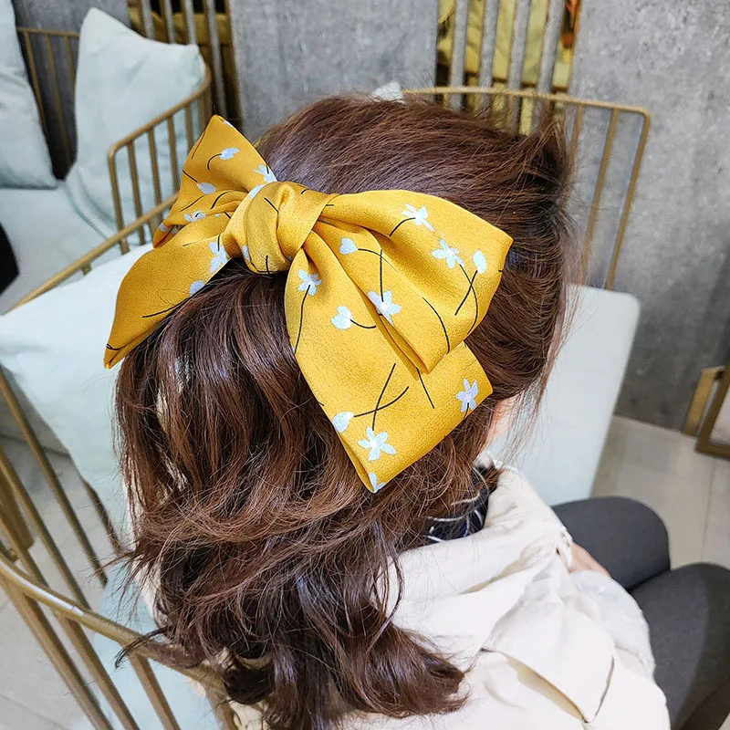 Заколка для волос женщин и девочек двухслойная заколка с узлом бантом конского