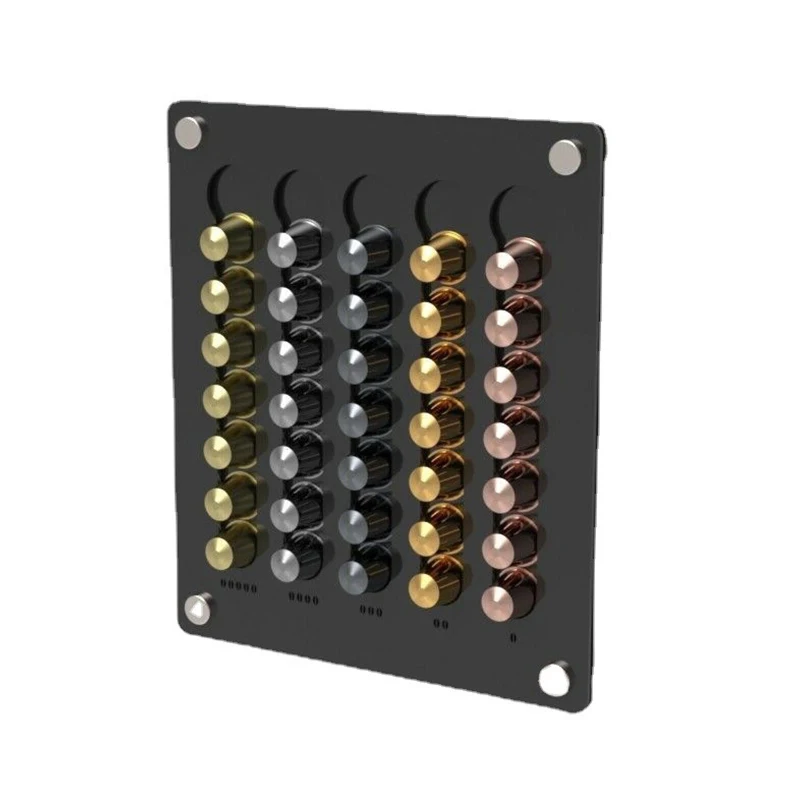 

Настенный Прозрачный акриловый держатель для кофейных капсул, 35 подставок