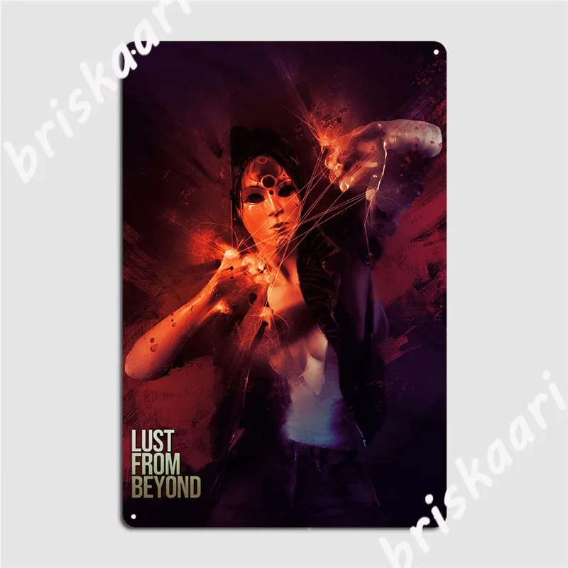 

Lust From Beyond Poster Metal Plaque Wall Cave Garage Club Plaques Classic Tin Sign Poster