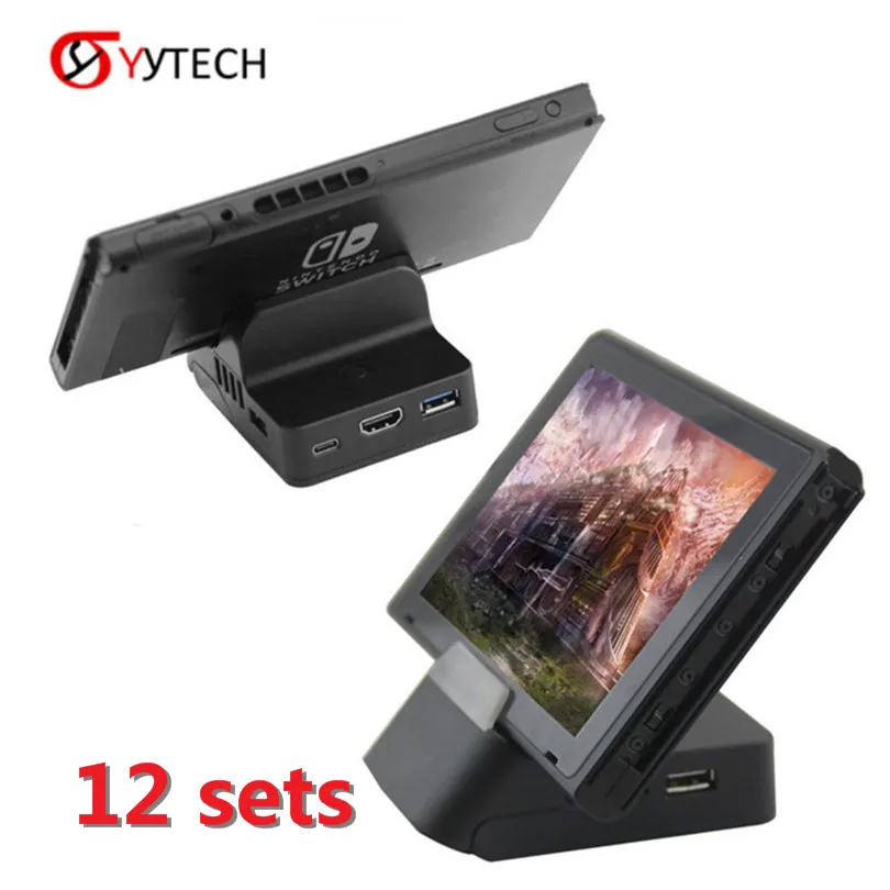 

Portable Charging Stand Mini Switch Docking Station TV Converter Charging Dock Bracket Play Stand Holder for Nintendo Switch NS