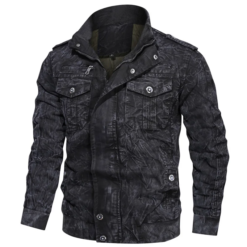 Мужская куртка-бомбер в стиле милитари осенне-зимняя куртка-пилот | одежда