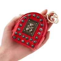 ms punk wallet locomotive zero coin purse key chain lovely mini students hand bag key zero wallet wallet pochette femme pochette