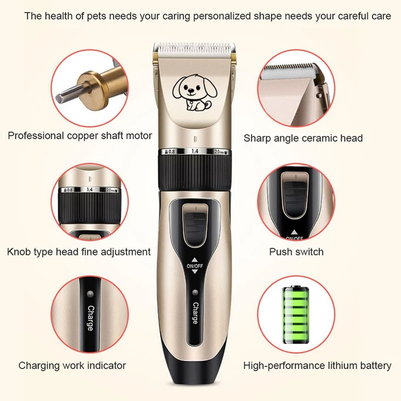 C6 2 электрическая машинка для стрижки домашних животных беспроводные