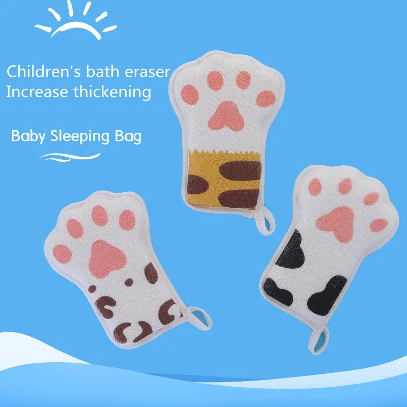 

Kids Bath Brushes Shower Product Super Soft Towel Accessories Infant Sponge Cotton Rubbing Body Wash Children Rub baby Sponge