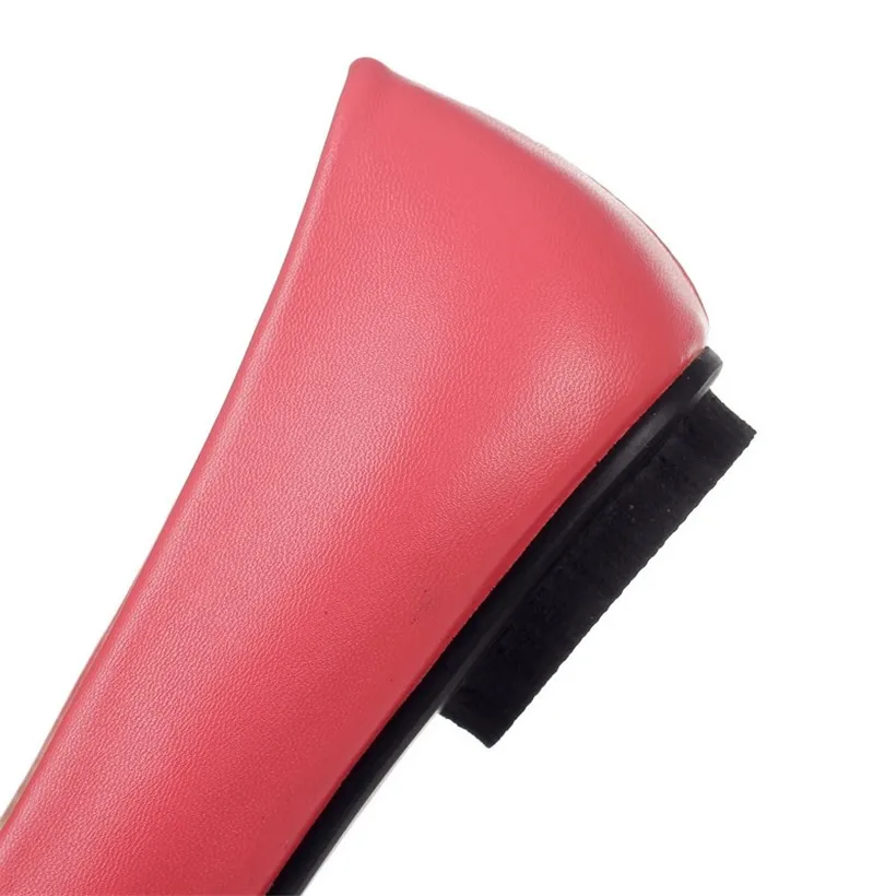 Женские туфли на плоской подошве красные черные белые из искусственной кожи с