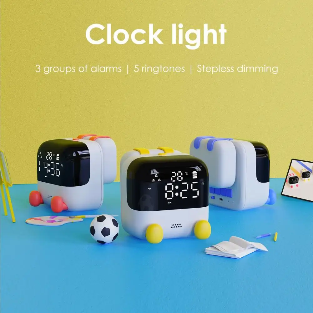 

Automatic Sleep Lightweight LED Intelligent Voice Control Electronic Desk Clock for Home