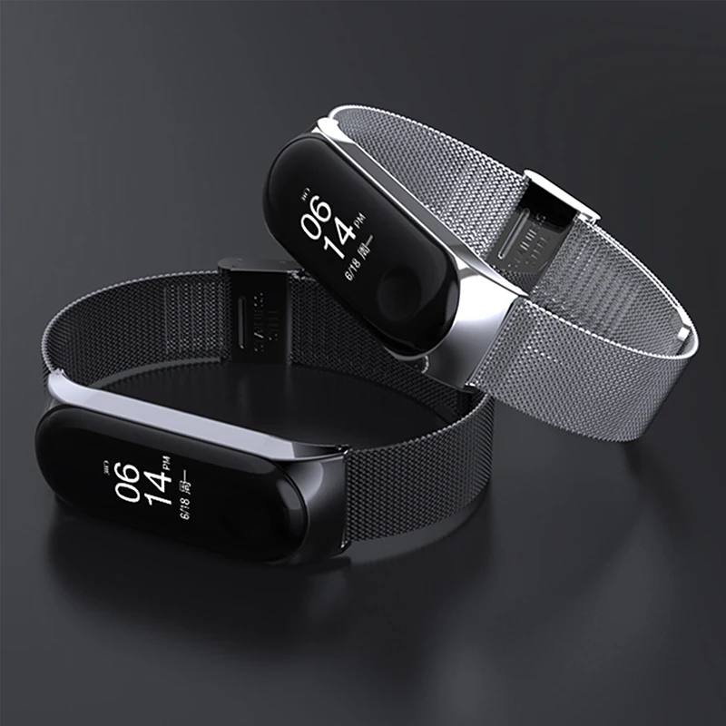 Ремешок из нержавеющей стали для Xiaomi Mi Band 6 5 4 3 металлический сменный Браслет MI |