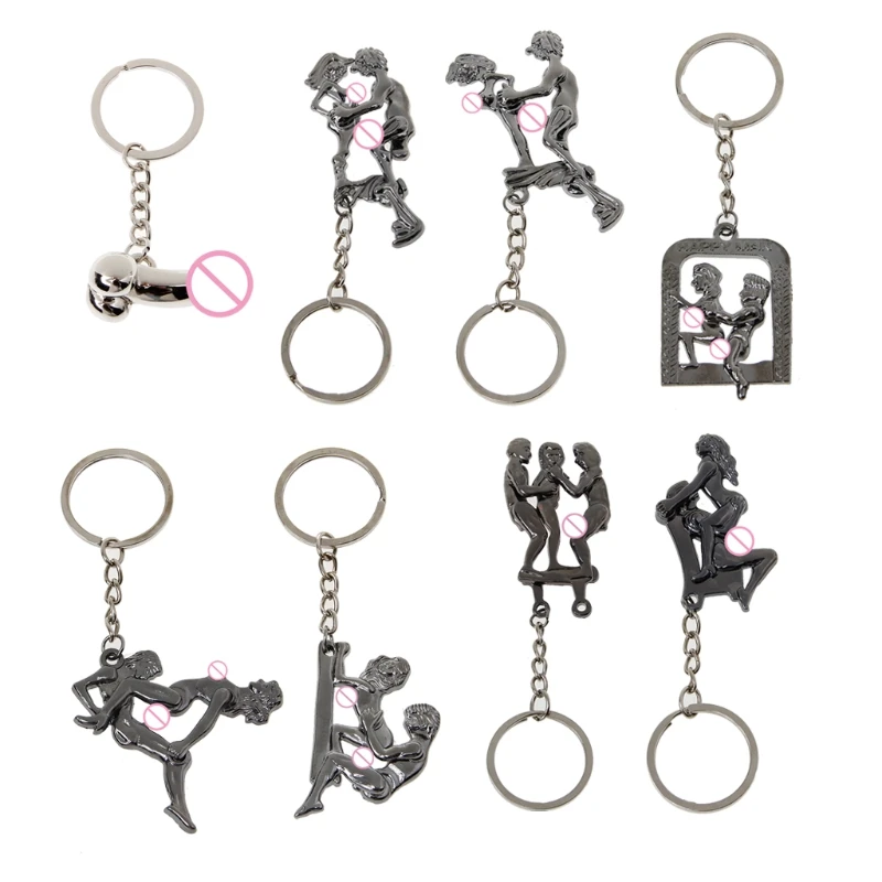 

Мужской гениталии брелок для влюбленных металлический сексуальный игрушечный подарок для взрослых автомобильный брелок для ключей