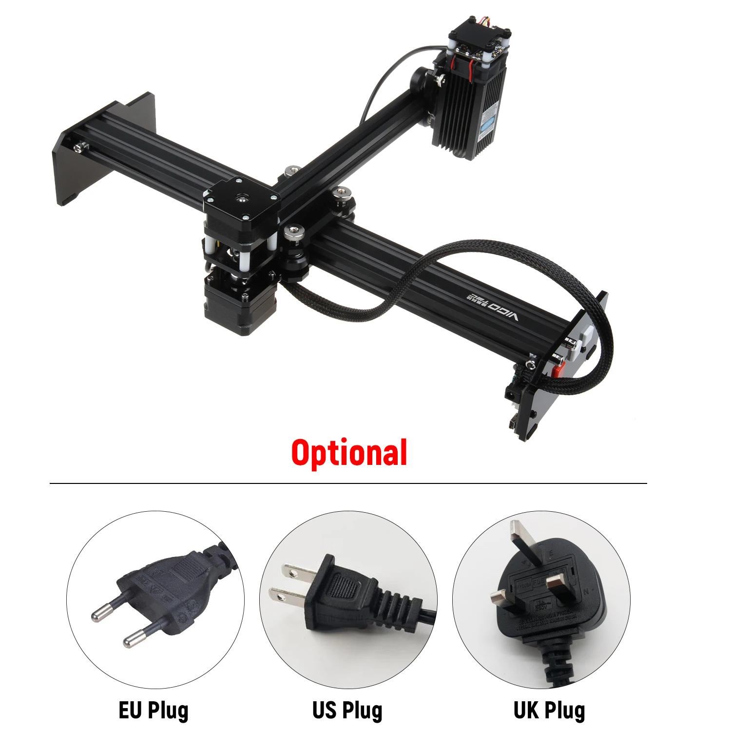 20 Вт Лазерный Гравер настольный гравировальный станок принтер резак портативный