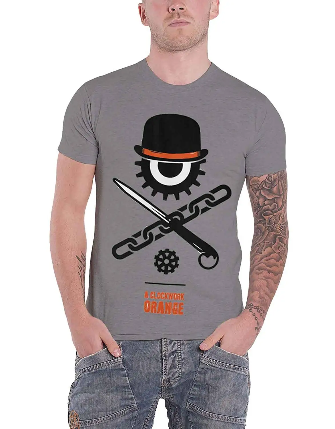 Заводной Апельсин футболка с бантом шляпа глаз логотип Официальный Kubrick фильм