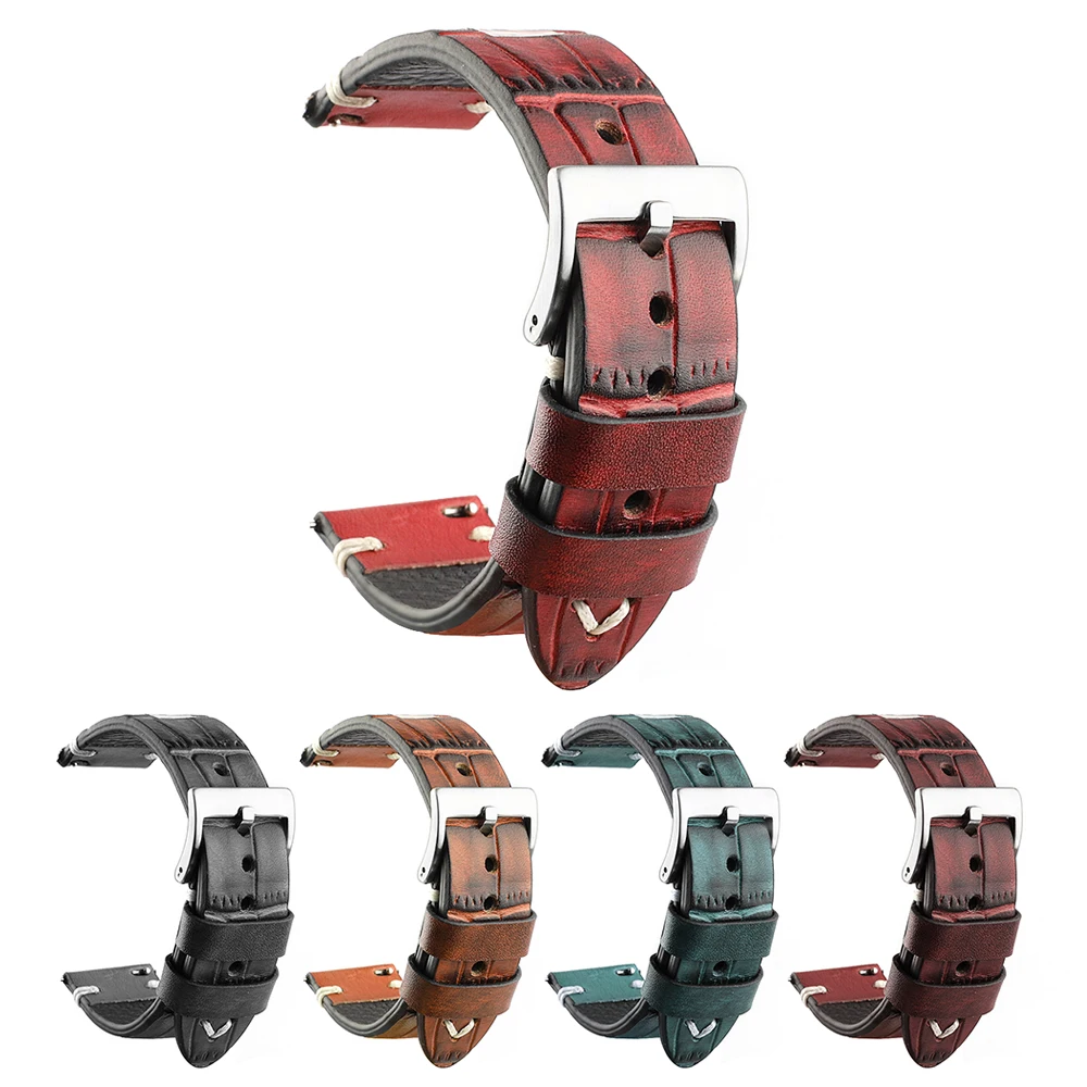 Ремешок для часов из растительного дубления сменный Браслет натуральной кожи