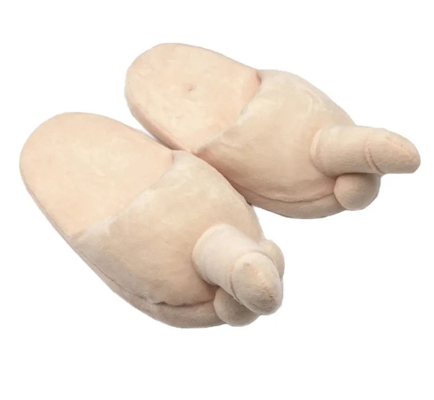 Секс игрушка зимние мужские тапочки для пениса женские домашние шлепанцы с