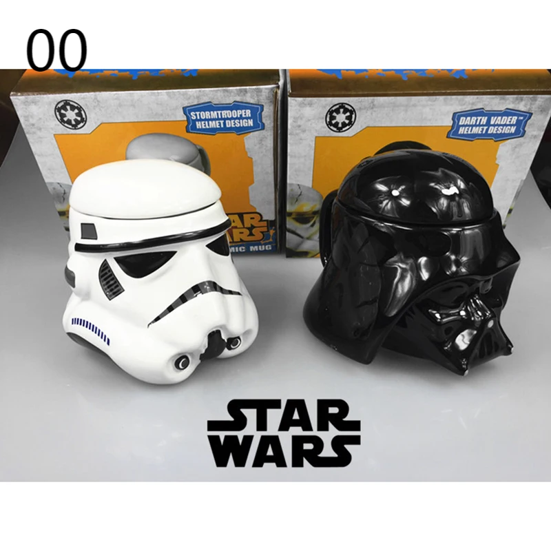 

Star Wars Figure Mug Darth Vader Stormtrooper Creative Ceramic Mark Cup Movie & TV Peripheral Surprising Children Birthday Gift