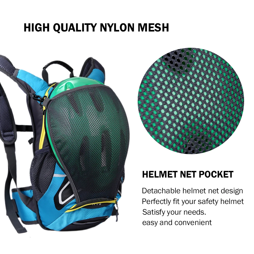 Водонепроницаемый велосипедный рюкзак 15л MTB для горного велосипеда сумка воды