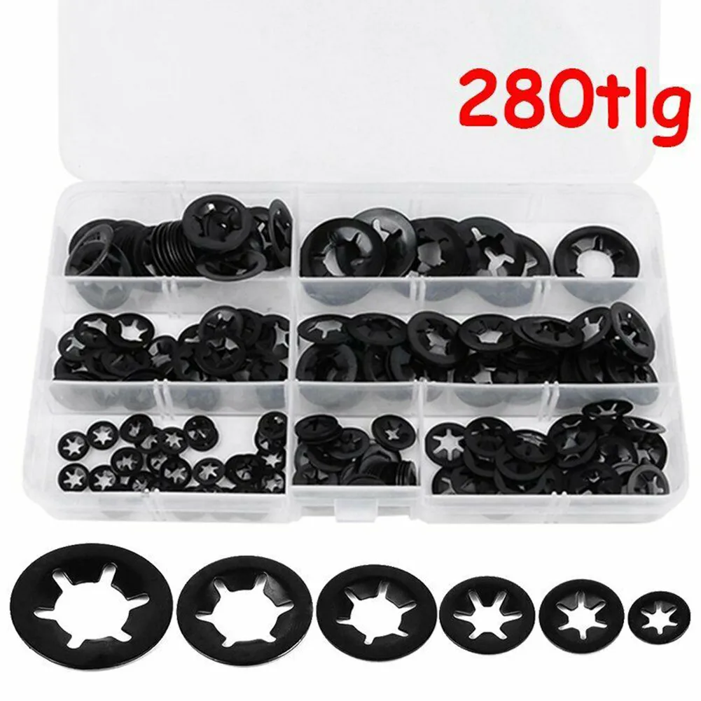 

280 Pcs/kit Washer Accessories Assortment Clamping For Machine Equipment