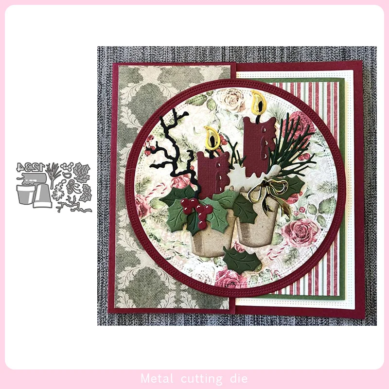 Праздничные вечерние металлические резные штампы для скрапбукинга фотоальбома