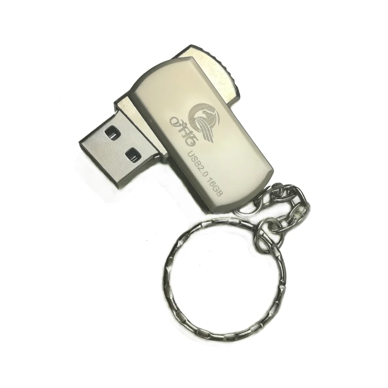 Модный металлический флэш-накопитель мини-флешка USB объемом 64 ГБ 32 8 4 Гб с