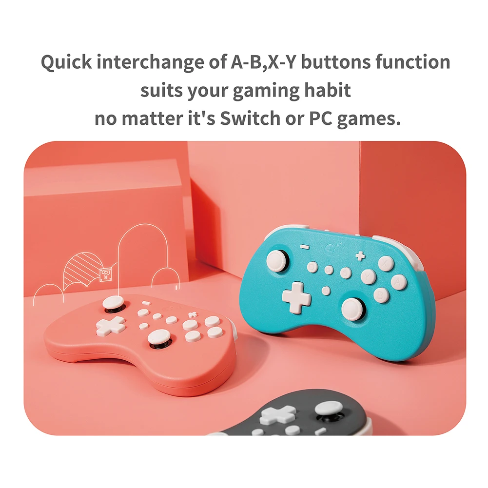 

PRO Bluetooth-compatible Gamepad NS19 Elves Set Game Entertainment Accessories for Nintendo Switch iOS Android Smartphone PC