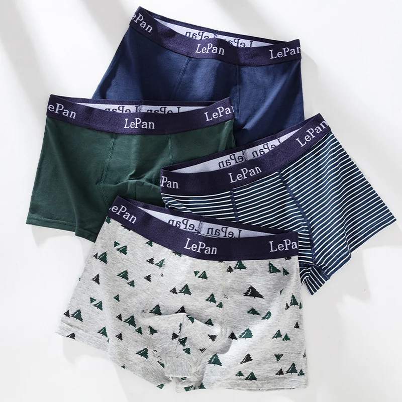 

4 шт., мужские шелковые трусы-боксеры