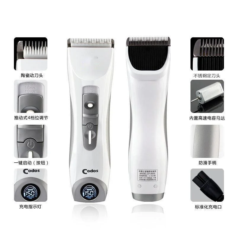 

Professional CP-3000 Pet Trimmer Rechargeable Dog Hair Clipper Electric Dog Grooming Haircut For Dogs Cat Shaver Machine CP3000