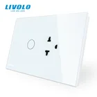 Сенсорный выключатель Livolo, со светодиодным индикатором