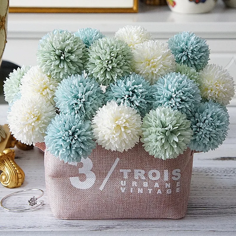 Искусственный шелк Одуванчик Бал цветок ветка дом Свадьба Декоративные