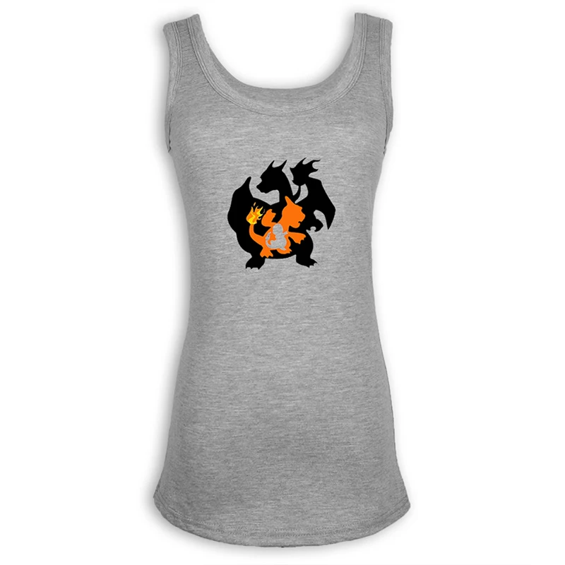 Покемон чармандер Бульбазавр покебол Сквиртл жилет майки без рукавов хлопок