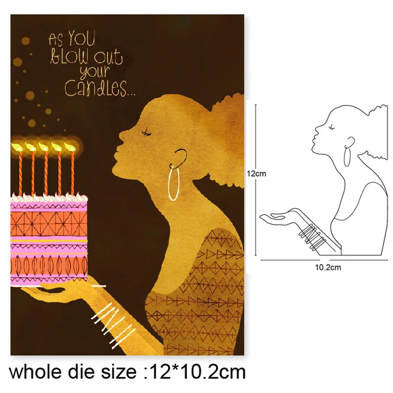 

beauty women Metal Cutting Dies DIY Scrapbooking Paper Cards Stencil Embossing Decorative Craft die new 2020