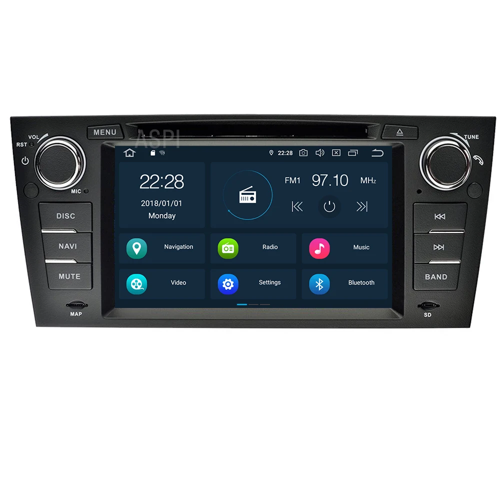 Android 9 0 автомобильный DVD плеер с спутниковой навигацией для BMW 3 серии/E90 E91 E92 E93