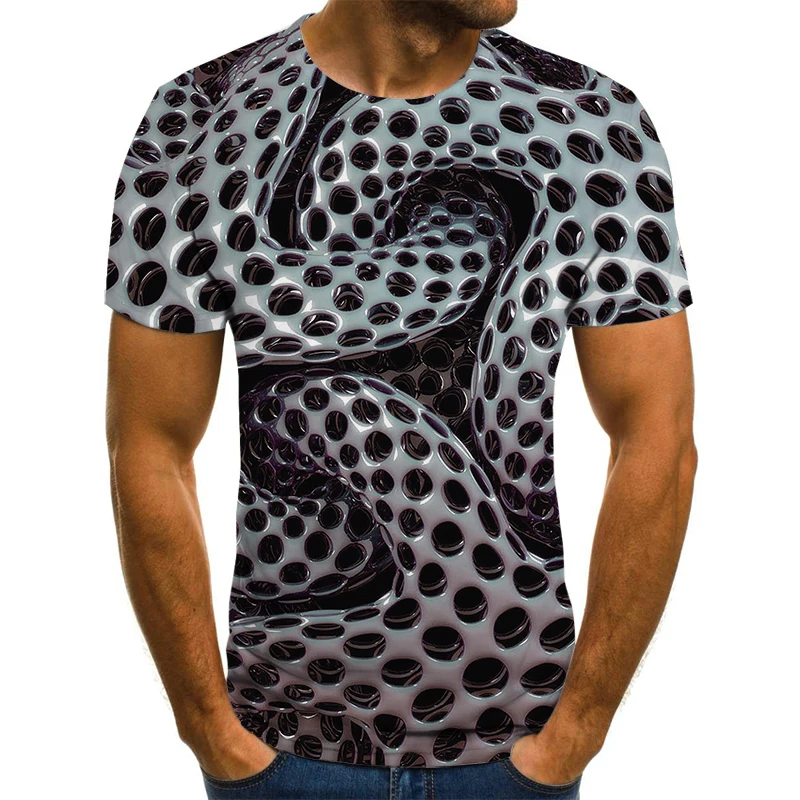 

2021 Summer 3D Printing Men's T-Shirt Muscle Design Street Funny Alternative Clothing Gothic Breathable Oversized Sports T-Shirt