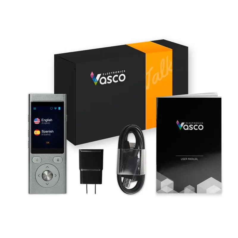 Голосовой переводчик VASCO MINI2 Встроенная Международная SIM карта 4G Бесплатная