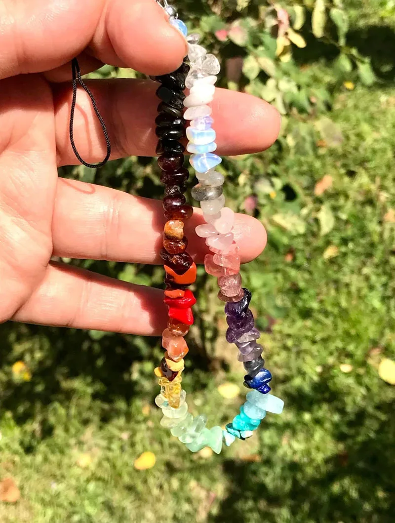 Irregular Colorful Beaded Keychains for Women Trendy Phone Simple Lanyard Charm Ladies Keychain