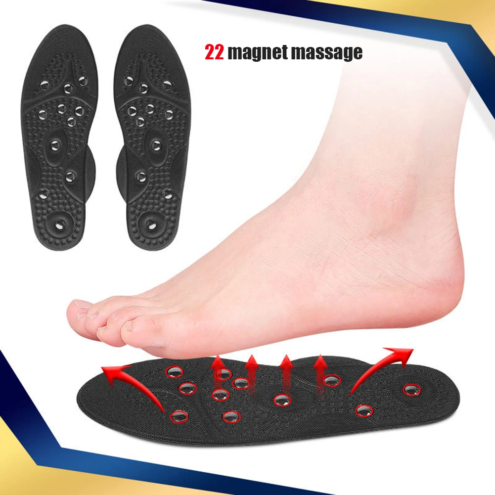 

Магнитные терапевтические стельки унисекс, дышащие массажные стельки с поддержкой свода стопы, массажные стельки для похудения и потери ве...
