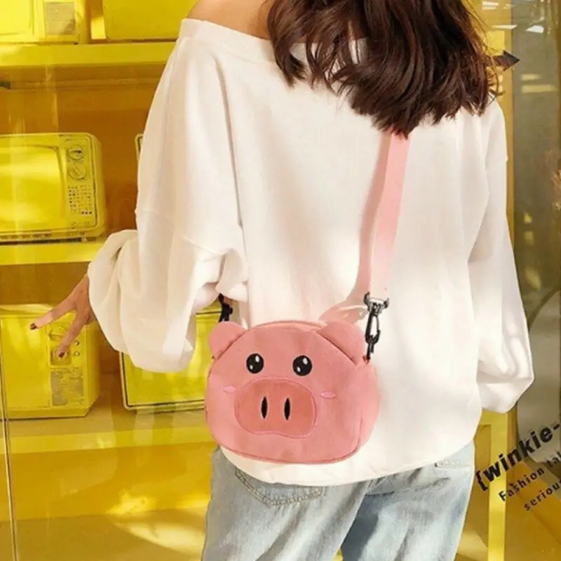 Pudcoco Women Baby Girls Shoulder Bag Small Handbag Tote Satchel Ladies Pig Messenger Cross Body Plush Purses | Игрушки и хобби