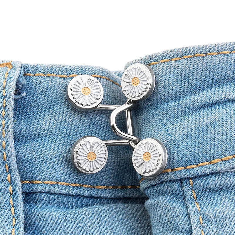 

27/32MM Nail-free Waist Buckle Waist Closing Artifact Adjustable Snap Button Removable Detachable Clothing Pant Sewing Tool