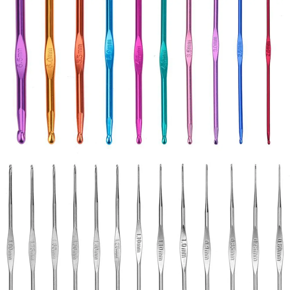 100 шт. вязаные иглы швейные инструменты набор для рукоделия крючки вязания полный