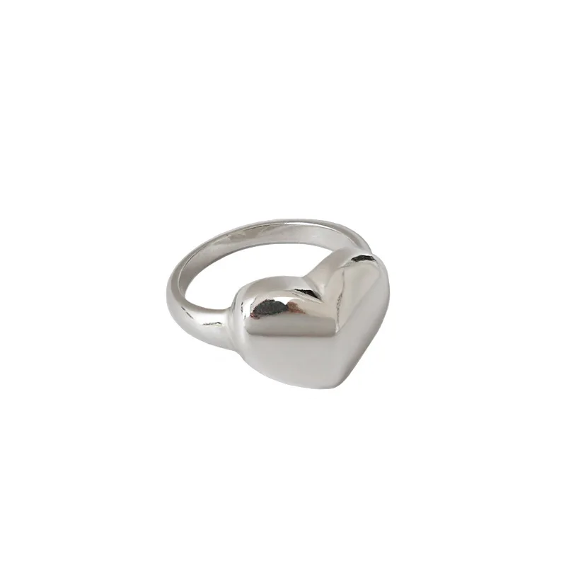 

S'STEEL 990 Sterling Silver Rings For Women Ins Love Heart Knuckle Finger Vintage Ring Boho Silver Jewelry Anillo Plata Mujer