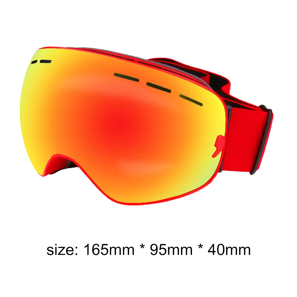 

Ski Goggles Breathable Double Layers UV400 Anti-fog Windproof Glasses for Outdoor Climbing Mountaineering Sportswear