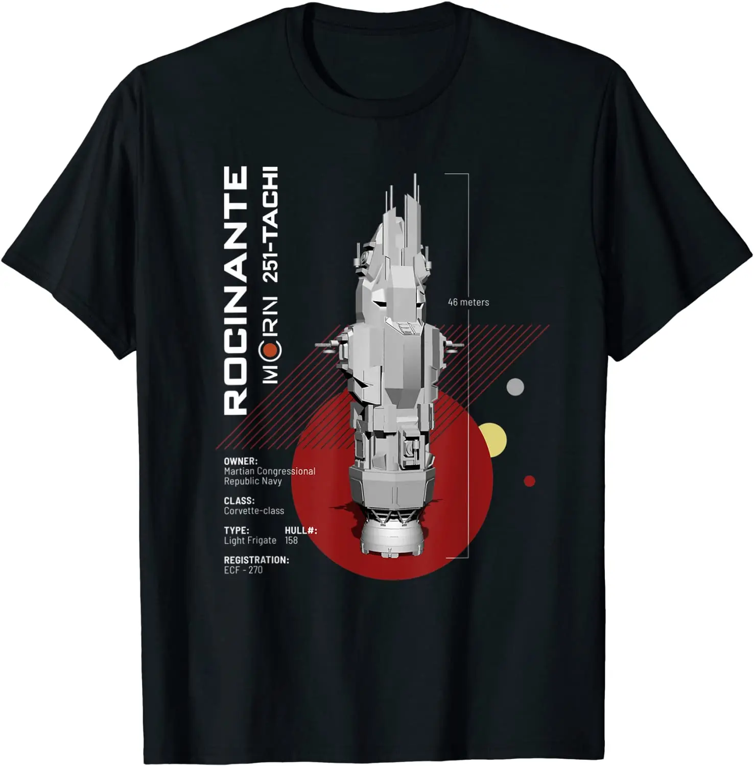 

The Expanse Rocinante Ship T-Shirt Fashion T-shirt Cotton O-Neck T Shirt